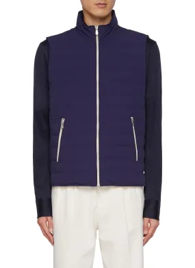 -----------BRUNELLO CUCINELLI ---- ------------ ----Two-Way Zip-Up Vest --