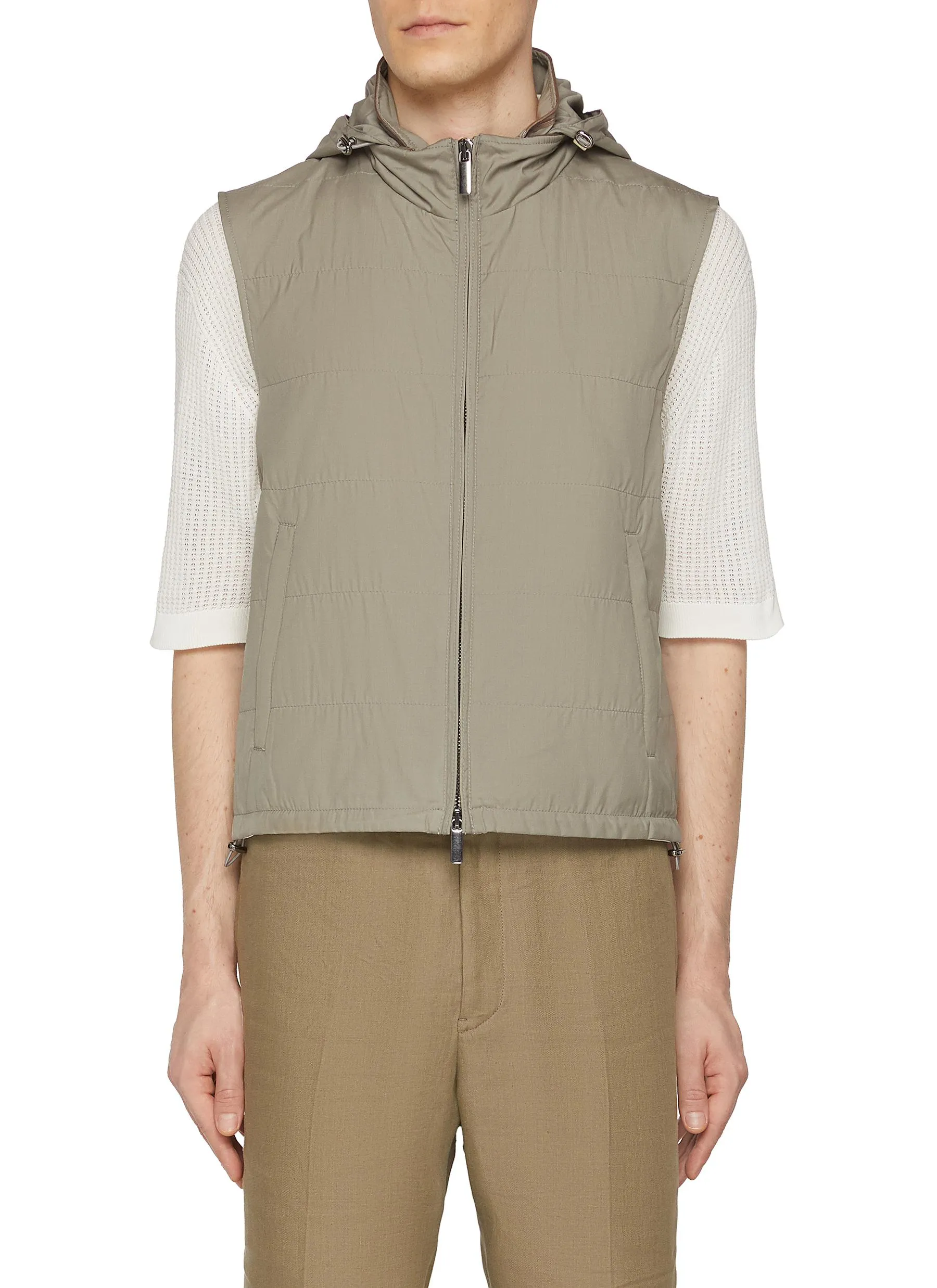 -----------EQUIL  ---- ------------ ----Hooded Water Repellent Padded Vest --