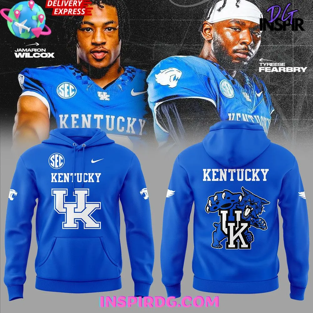 -Kentucky Wildcats SEC Uniform 2024 Blue Hoodie