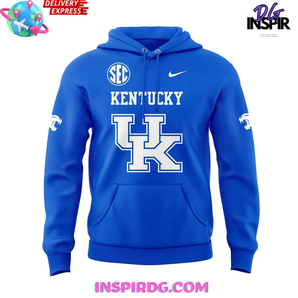 -Kentucky Wildcats SEC Uniform 2024 Blue Hoodie