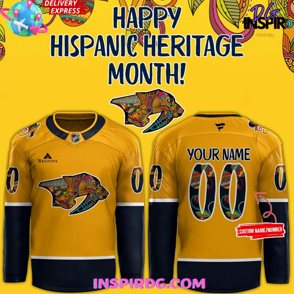 -Nashville Predators x Hispanic Music Heritage Night 2024 Special Hockey Jersey