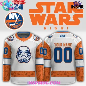 -New York Islanders x Star Wars Night 2024 Custom Hockey Jersey