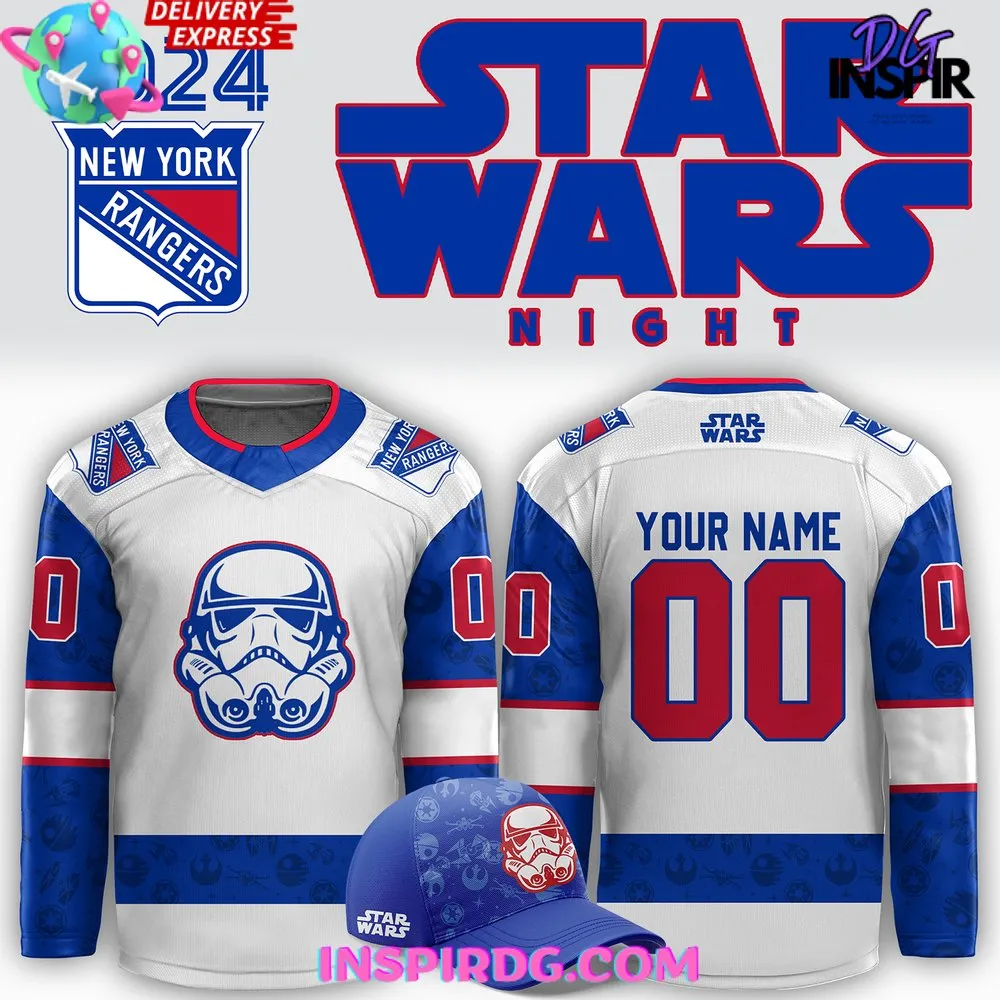 -New York Rangers x Star Wars Night 2024 Hockey Jersey