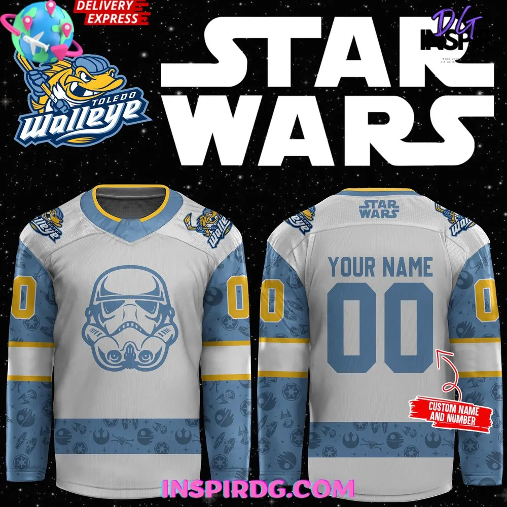 -Toledo Walleye x Star Wars Night 2024 Custom Hockey Jersey