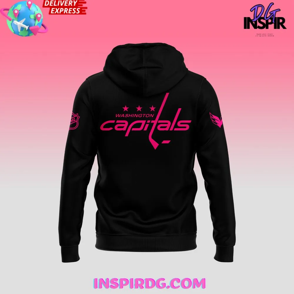 -Washington Capitals Crucial Catch Breast Cancer 2024 Hoodie