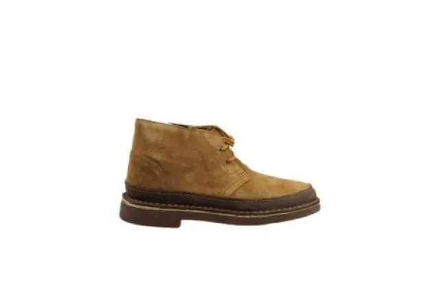 [08168] mens clarks bushacre rand boot taupe distressed suede