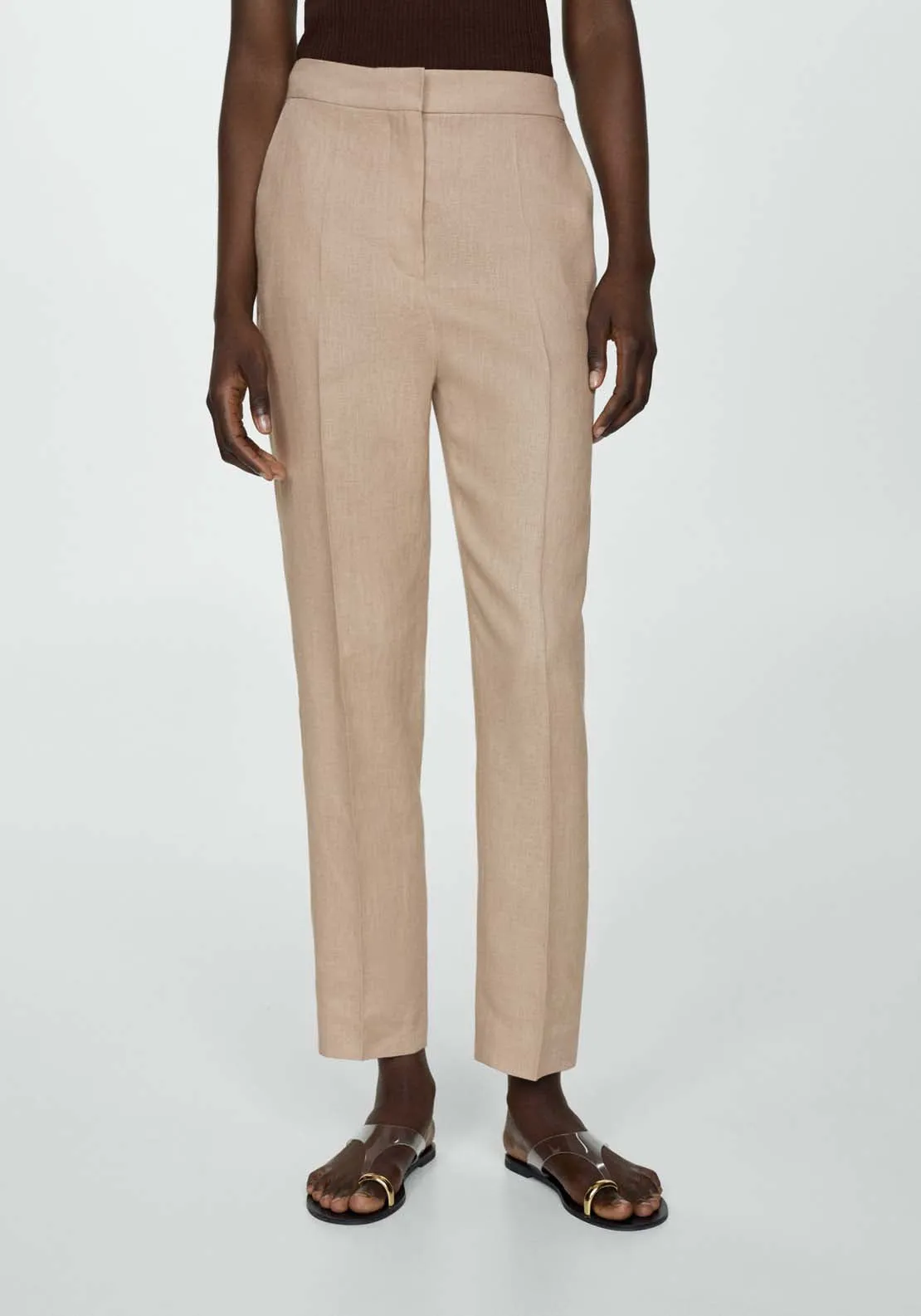100% linen trousers