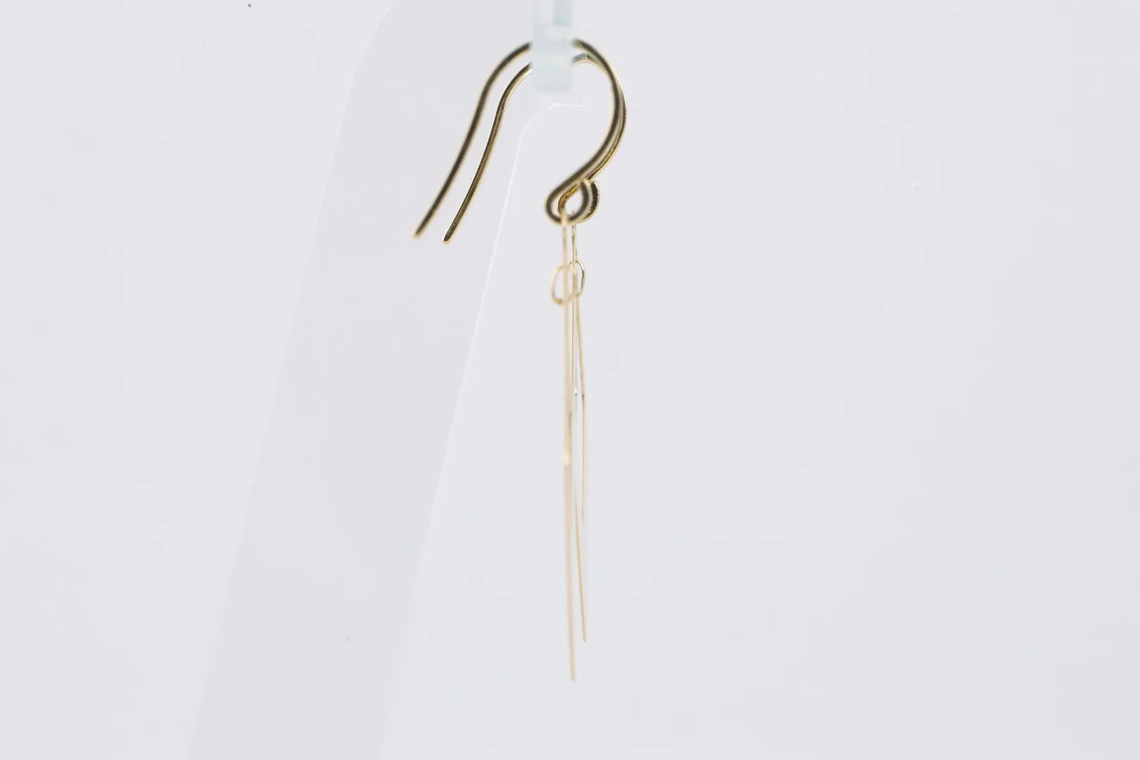 14k Two-Tone Gold Dangle Earrings (2.75g.)