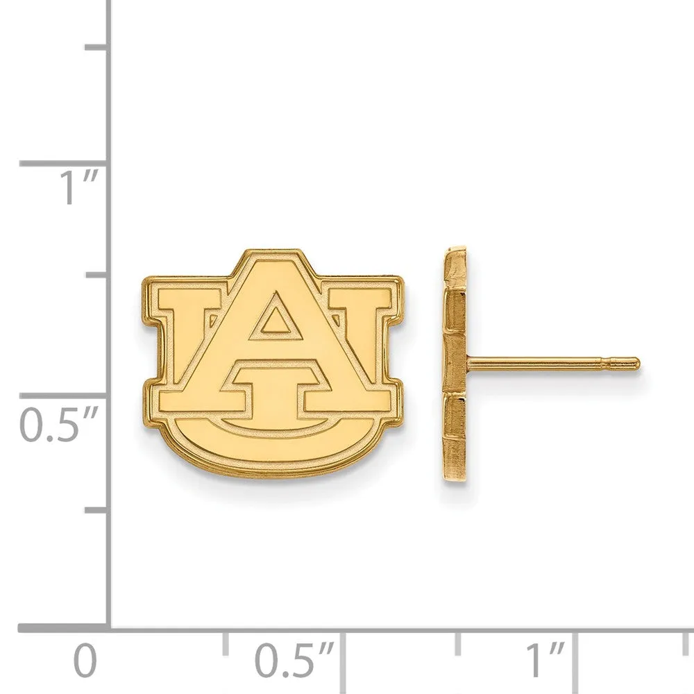 14k Yellow Gold Auburn University Small Post Earrings