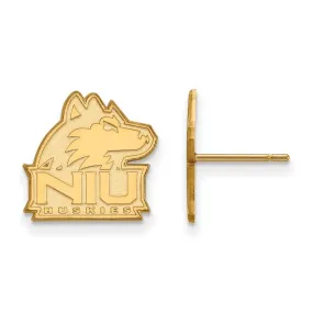 14k Yellow Gold Northern Illinois University Small Post Earrings