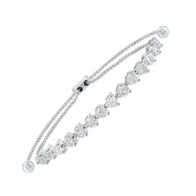 14KT WHITE GOLD DIAMOND (1/2CTW) BRACELET