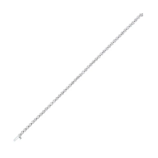 14Kt White Gold Diamond (3Ctw) Bracelet