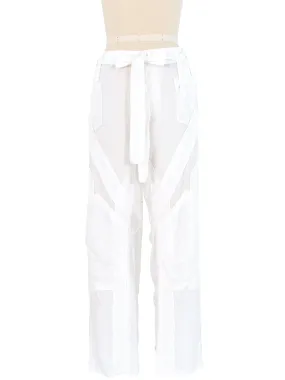 2002 Balenciaga White Cargo Pants