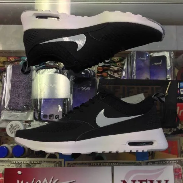 2014 Nike Air Max Thea Black Wolf Grey Men