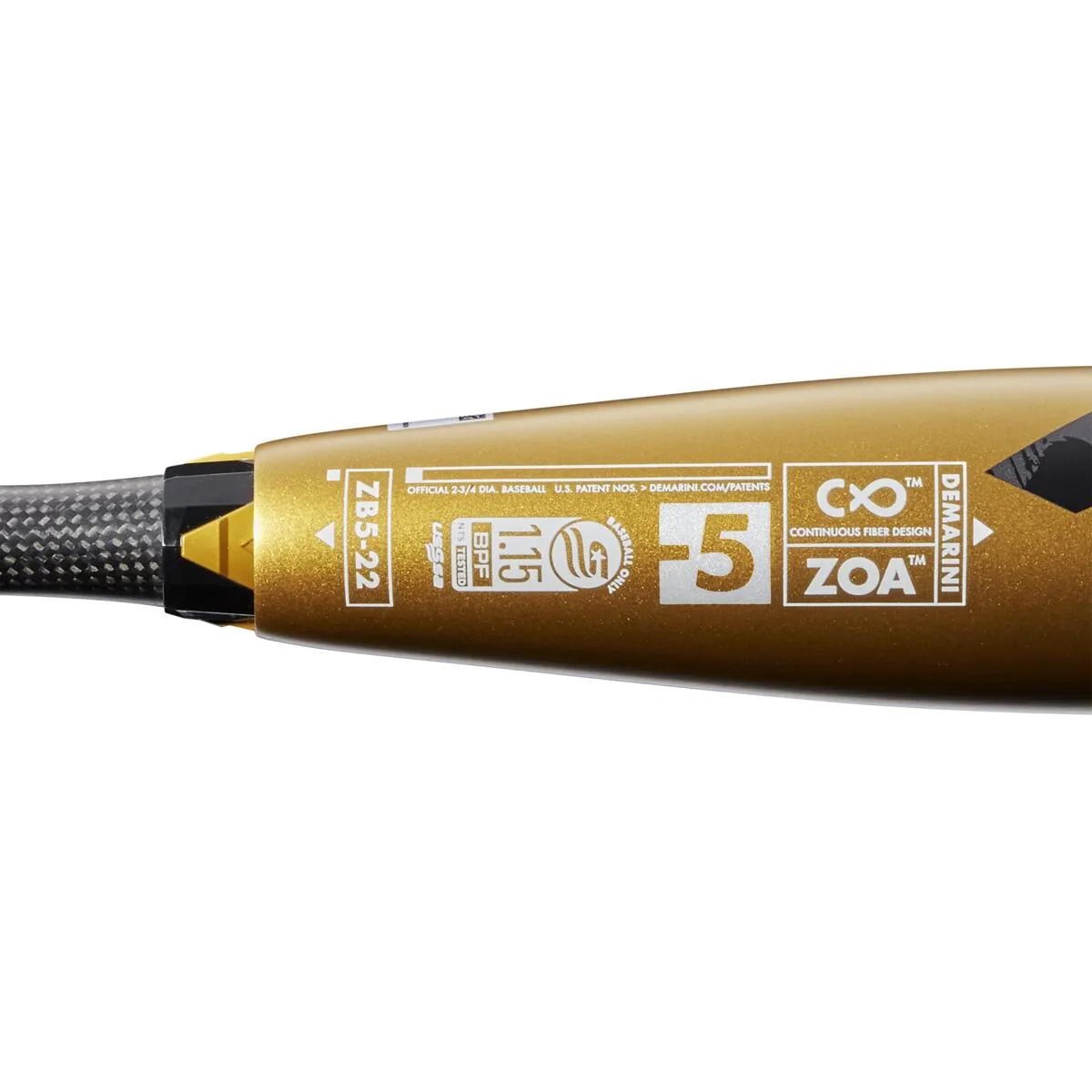 2022 DeMarini ZOA -5 (2 5/8) USSSA Baseball Bat: WTDXZB522 (USED)