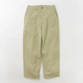 【30％OFF】SEWING CHOP O’ALLS（ソーイングチョップオールズ） ミリタリー チノ トラウザー / メンズ チノパン 太め ワイド 日本製 綿100％ コットン ジョンブル JOHNBULL Military Chino Trousers