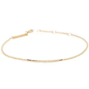 5 Bead Diamond Bar Bracelet