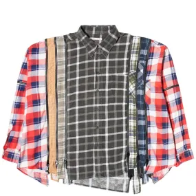 7 CUTS ZIPPED WIDE FLANNEL SHIRT SS21 12 Assorted