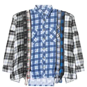 7 CUTS ZIPPED WIDE FLANNEL SHIRT SS21 14 Assorted