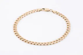 9 14k Rose Gold Curb Chain Bracelet (11.74g.)