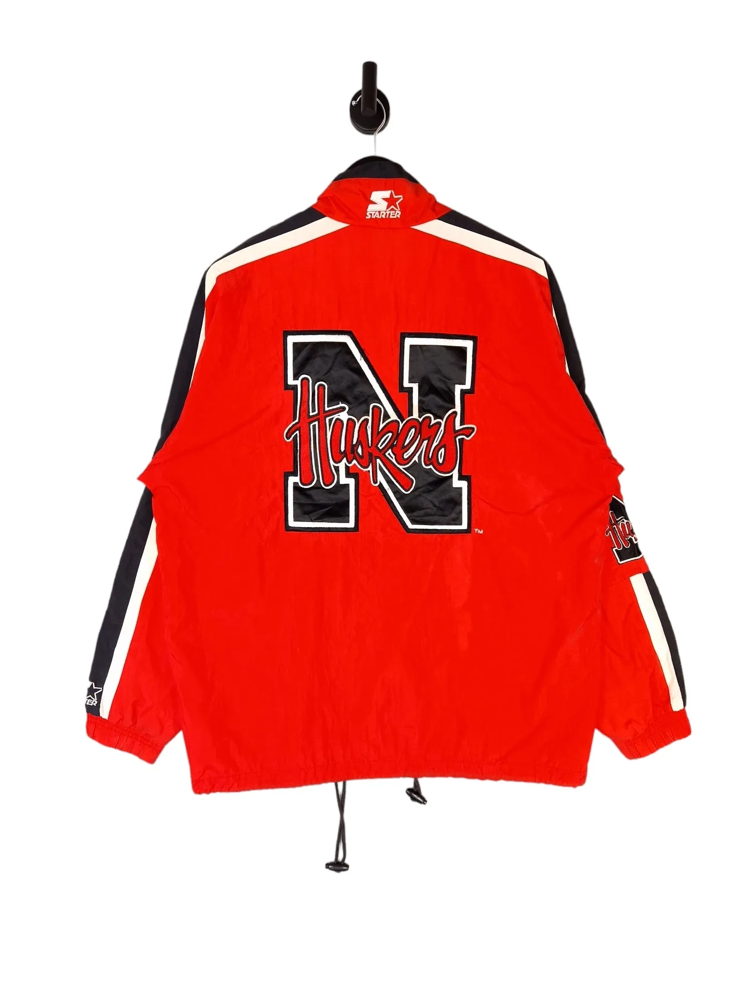 90's Starter Nebraska Huskers Windbreaker - Size Large
