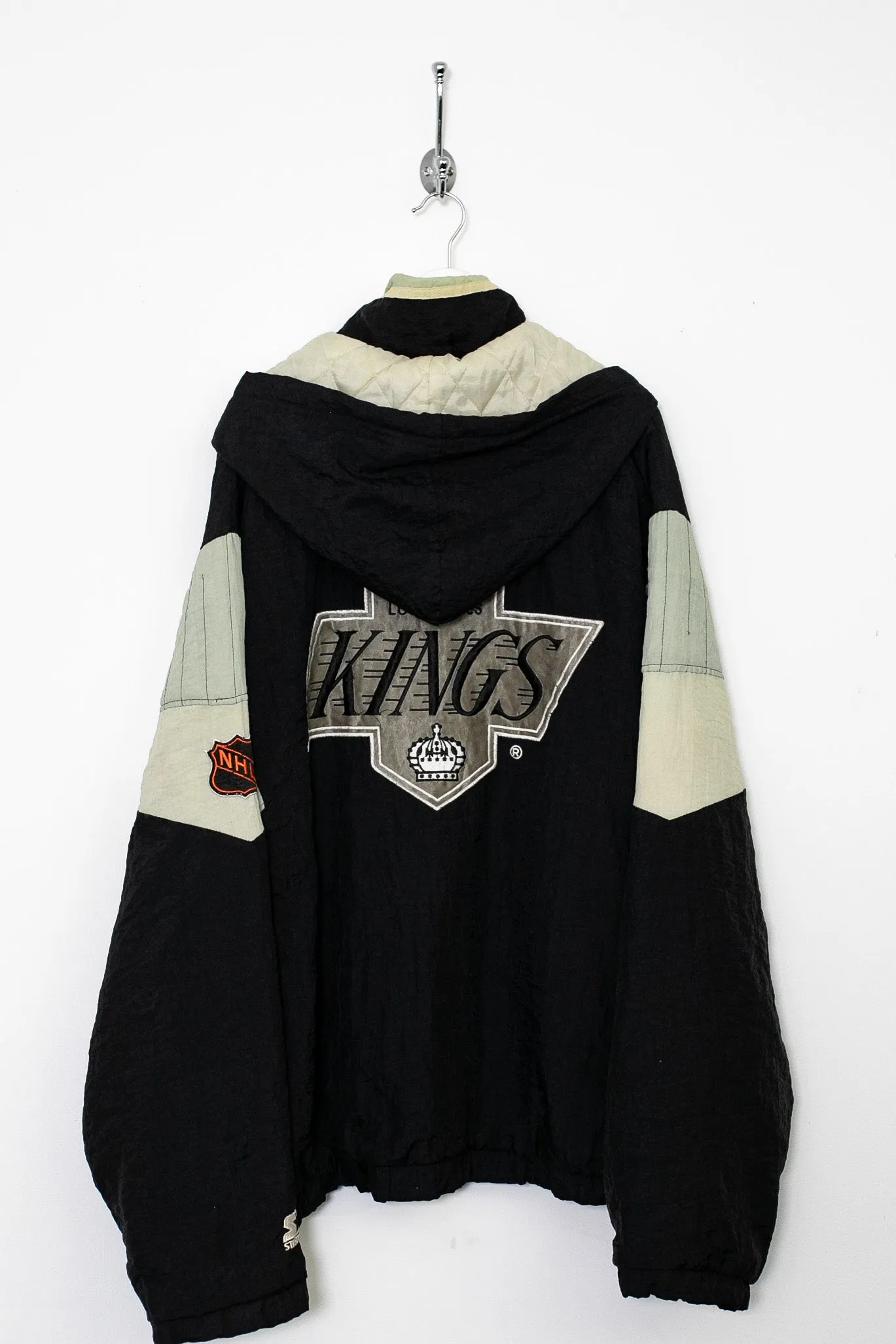 90s Starter NHL Los Angeles Kings 1/4 Zip Padded Jacket (XL)
