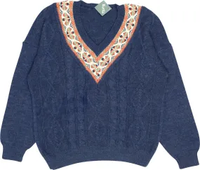 90s V-Neck Jumper | ThriftTale