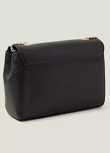 Accessorize Leather Chain Twist-Lock Bag | Kaleidoscope