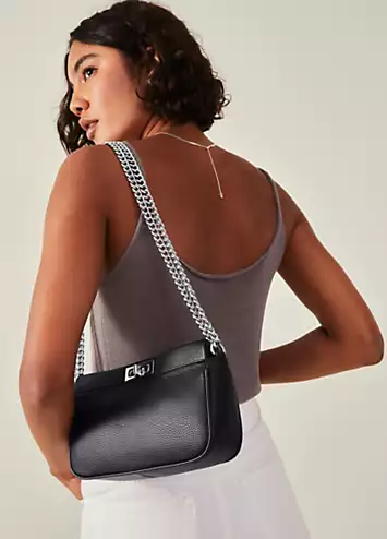Accessorize Twist-Lock Chain Shoulder Bag
