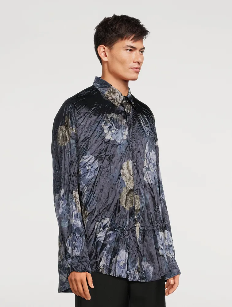 ACNE STUDIOS Crinkled Flower Shirt