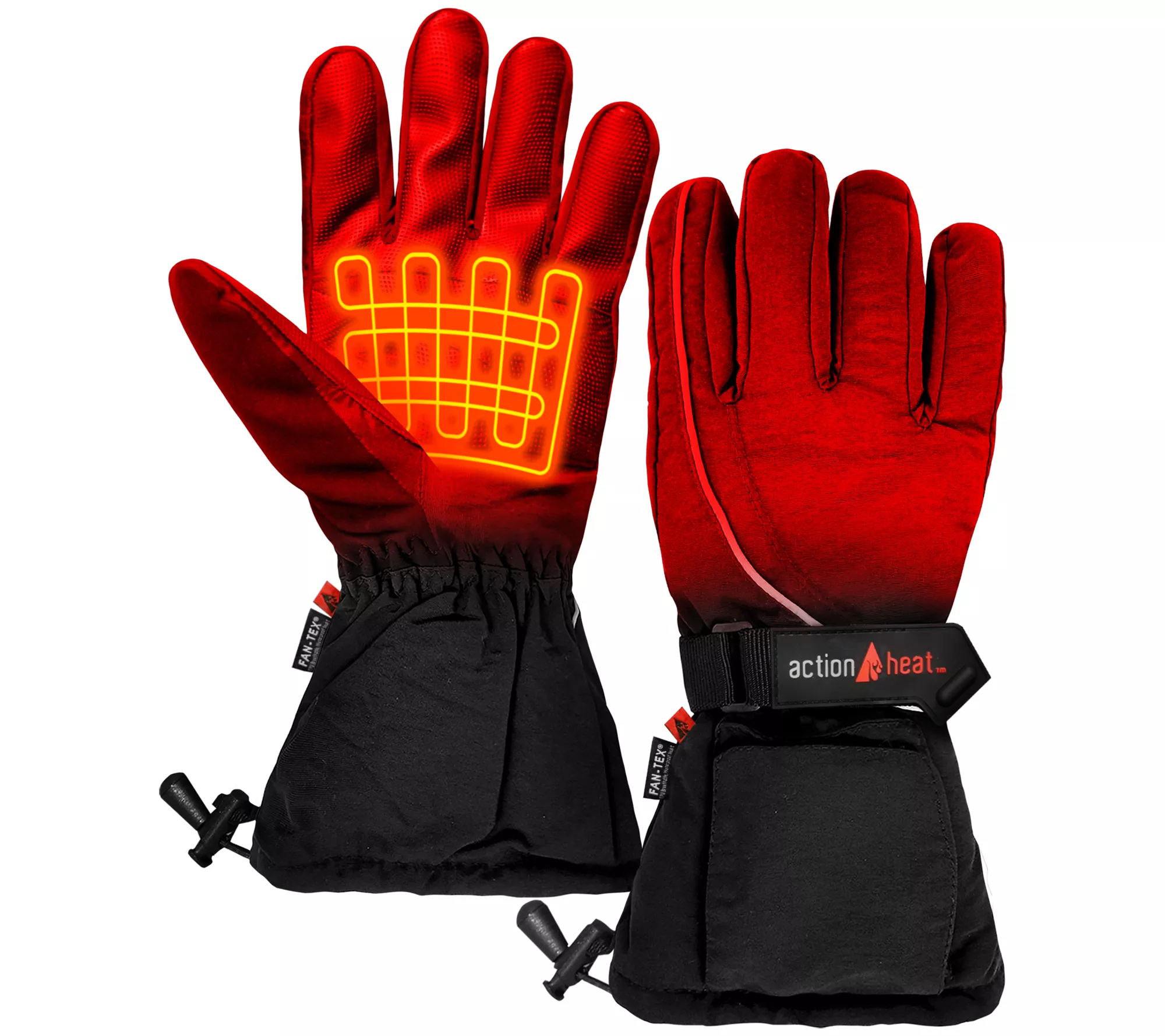 ActionHeat Men's AA Battery Heated Snow Gloves