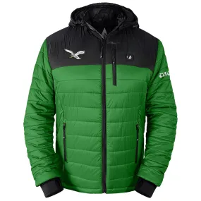 ActionHeat Philadelphia Eagles 5V Men's Colorblock Puffer Battery Heated Jacket