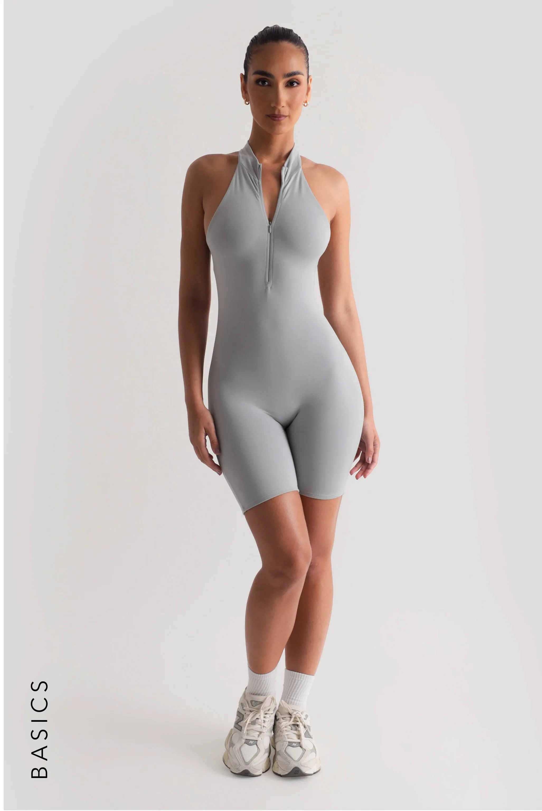 Active Romper - Sky Gray