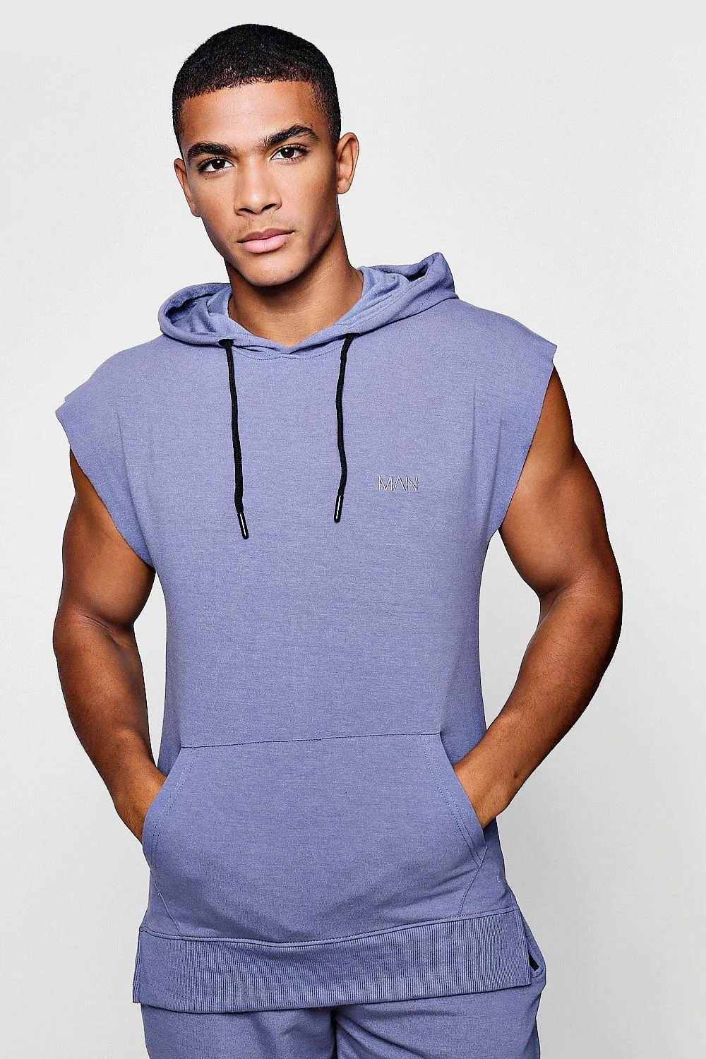 Active Sleeveless Gym Hoodie