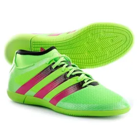 Adidas ace 16.3 primemesh indoor soccer green/pink/black aq2590 sz 9.5 - 12