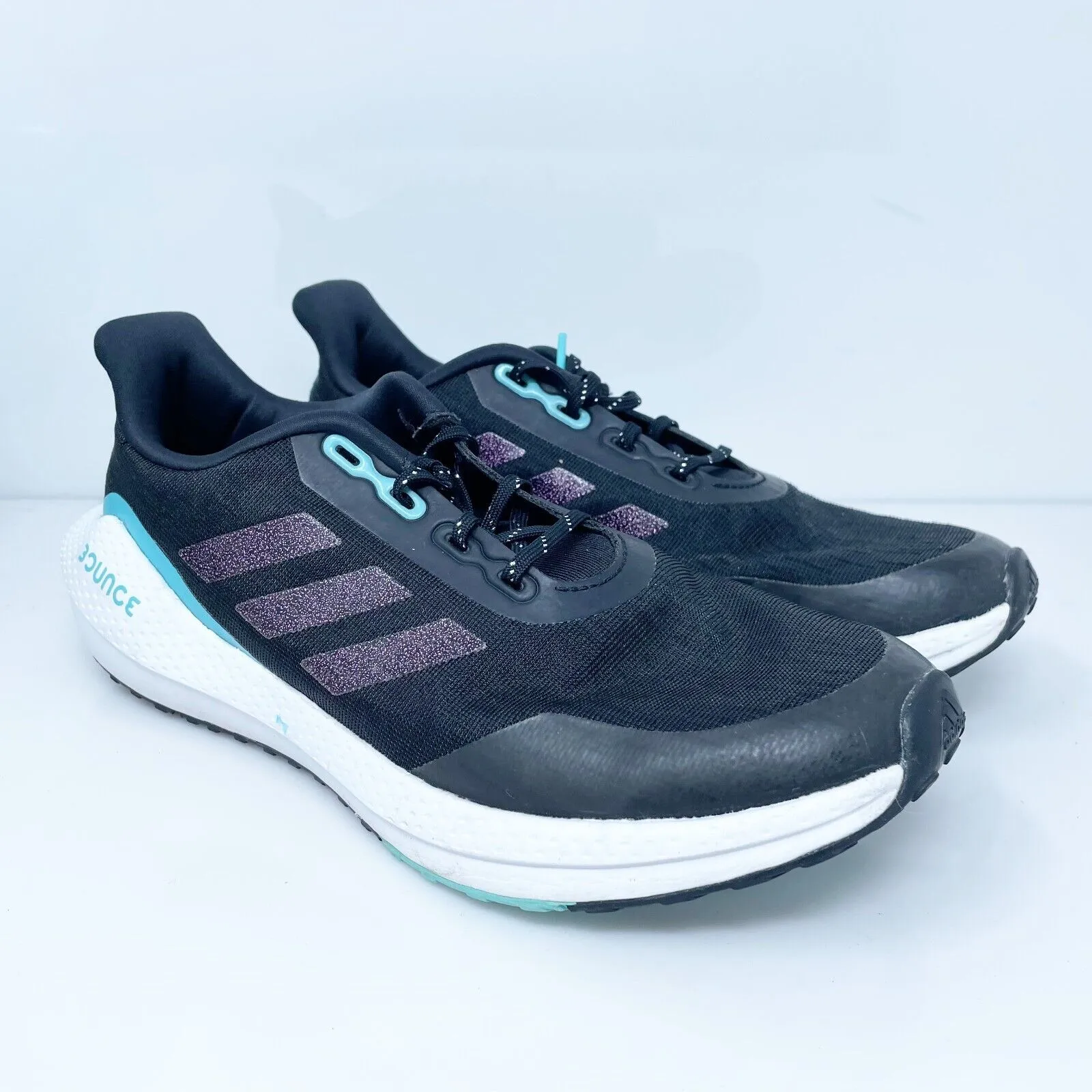 Adidas Boys EQ21 Run H01872 Black Running Shoes Sneakers Size 5