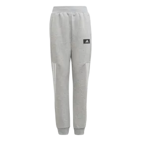 adidas Future Icons 3 Stripes Tapered Leg Joggers - Boys - Medium Grey Heather