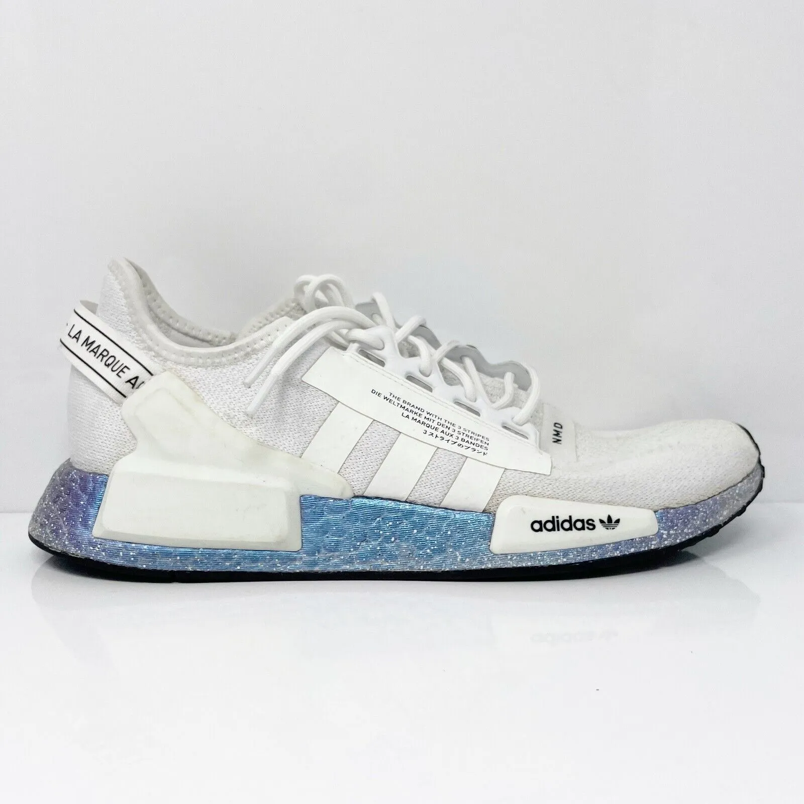 Adidas Mens NMD R1 V2 GX5163 White Running Shoes Sneakers Size 9.5