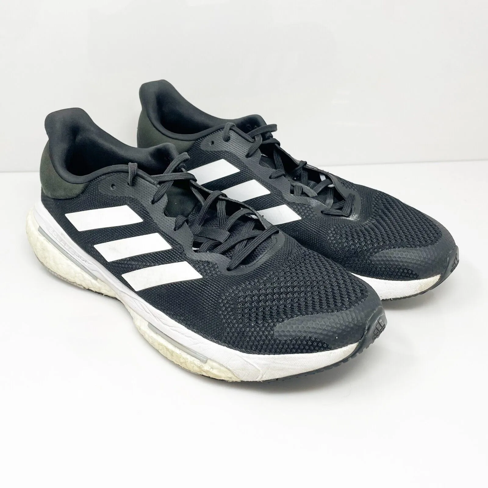 Adidas Mens Solar Glide 5 GX5493 Black Running Shoes Sneakers Size 12