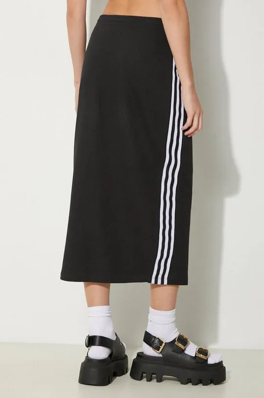 adidas Originals skirt Knitted Skirt black color IY7279