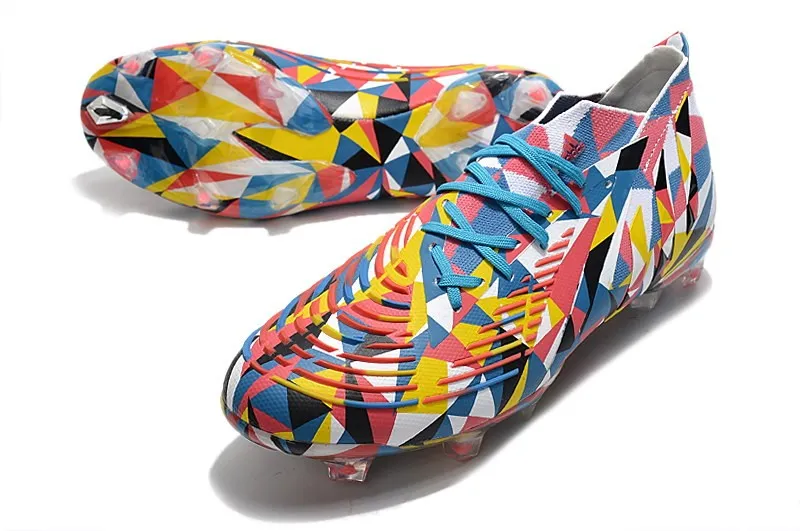 adidas Predator Edge.1 FG Geometric - Bright Blue/Yellow/Solar Red