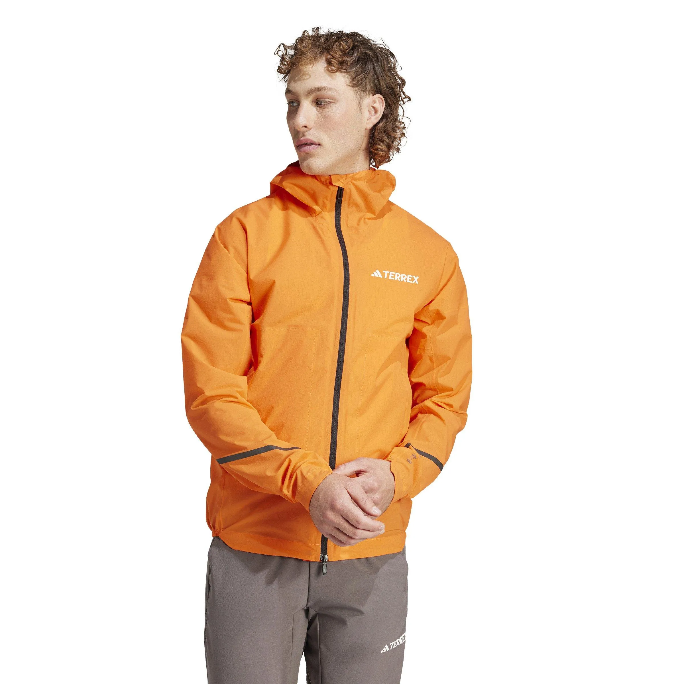 Adidas Terrex Men's Xperior Light Rain Jacket - Orange | George Fisher