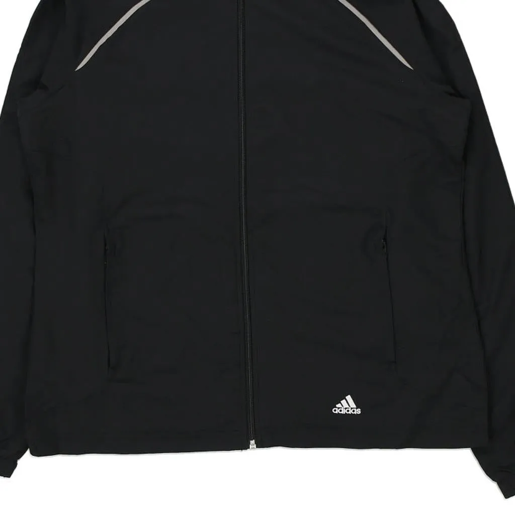 Adidas Track Jacket - Large Black Polyester