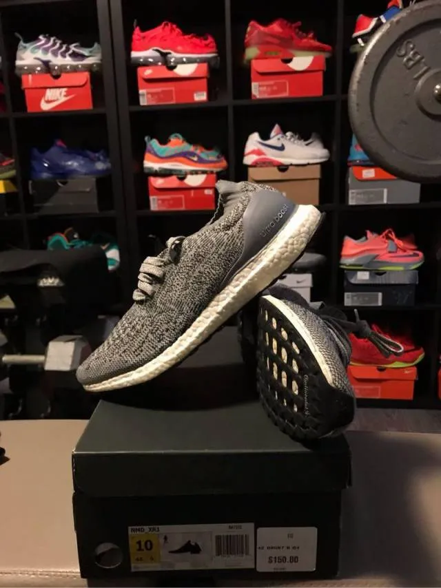 Adidas ultra boost uncaged grey sz 10 ultraboost