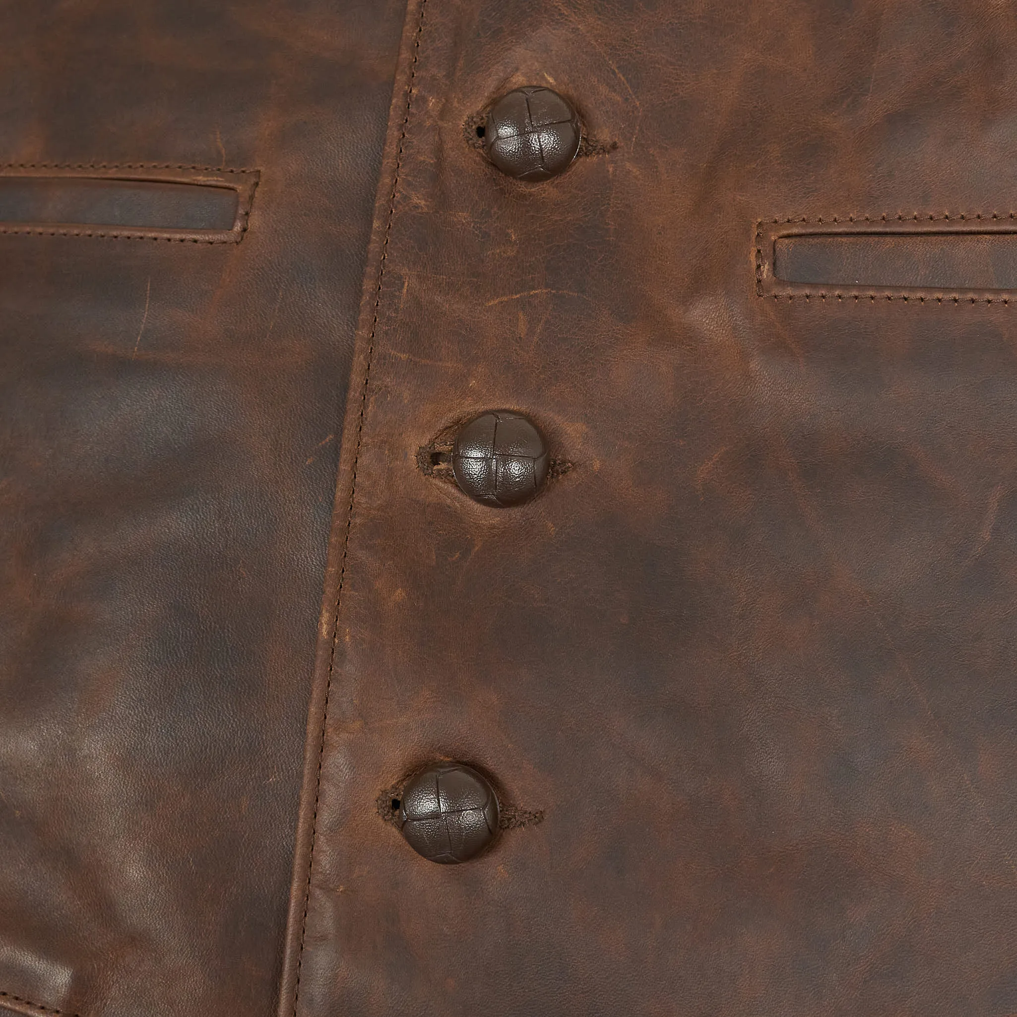 Aero Leathers Shackleton Wool-Leather Vest