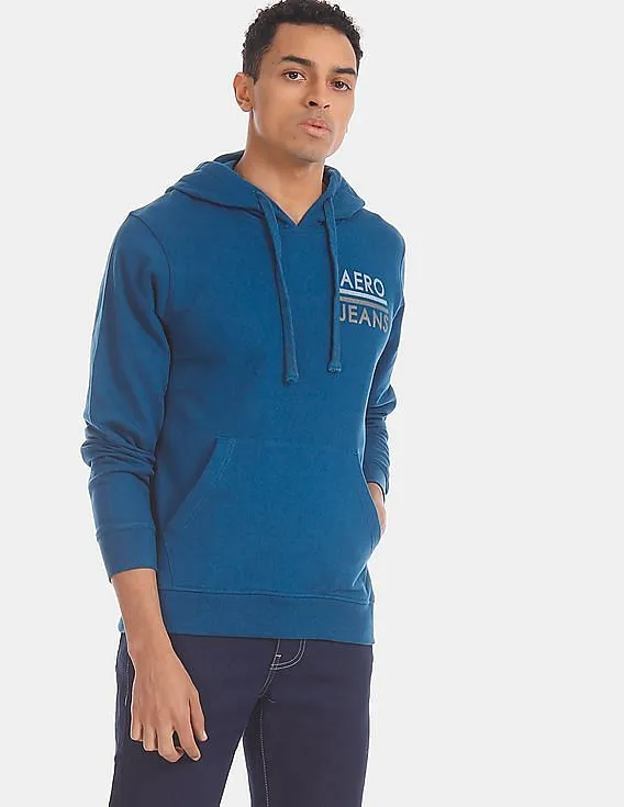 Aeropostale Blue Hooded Fleece Sweatshirt