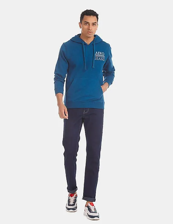 Aeropostale Blue Hooded Fleece Sweatshirt