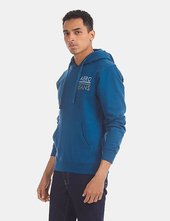 Aeropostale Blue Hooded Fleece Sweatshirt