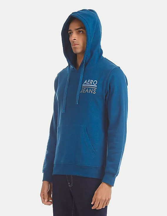 Aeropostale Blue Hooded Fleece Sweatshirt