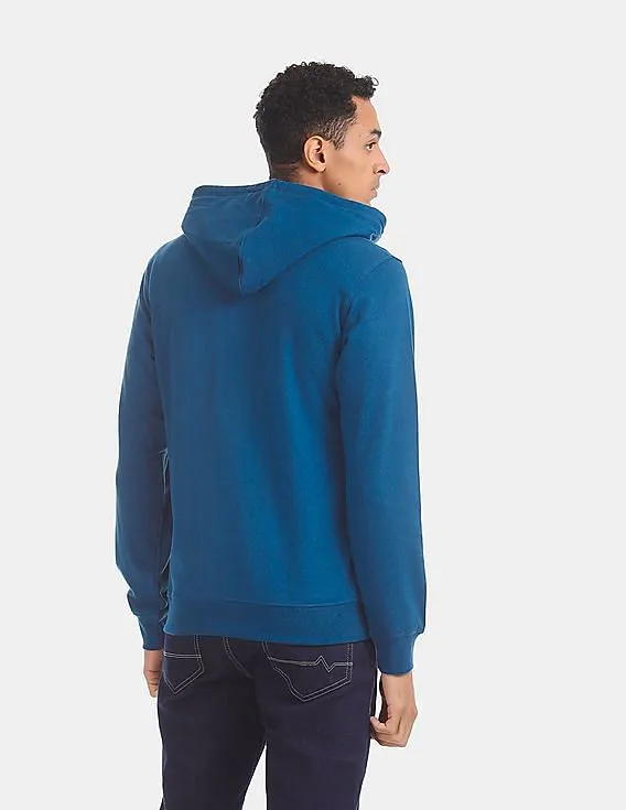 Aeropostale Blue Hooded Fleece Sweatshirt